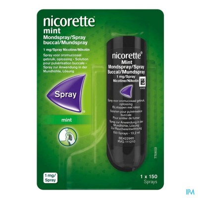 Nicorette Mint Mondspray 1x150 Sprays 1mg/spray