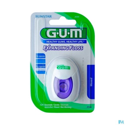 GUM DENTALFLOSS EXPANDING FLOSS 30M 2030