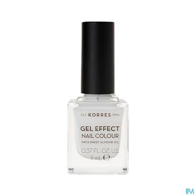 KORRES KM GEL EFFECT NAIL 01 BLANC WHITE 11ML