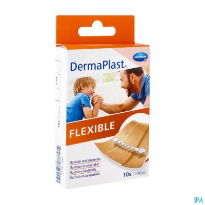 DERMAPLAST FLEXIBLE 6X10CM 10