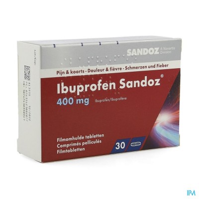 Ibuprofen Sandoz 400mg Comp Pell 30x400mg
