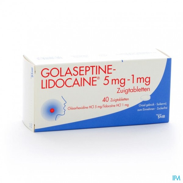 Golaseptine Lidocaine Zuigtabl 40