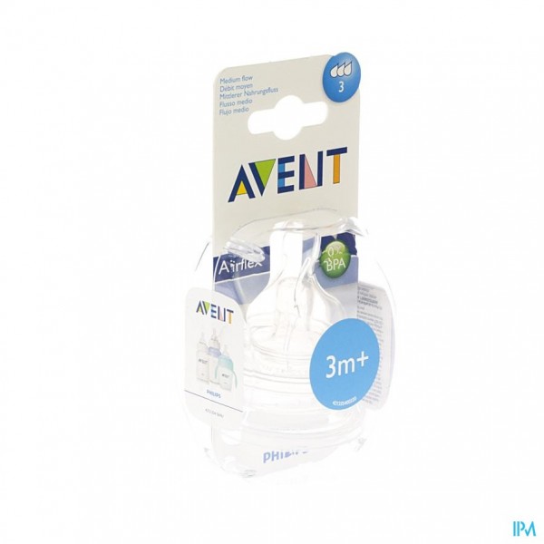 Philips Avent Zuigspeen Medium 3gaten 2 SCF633/27