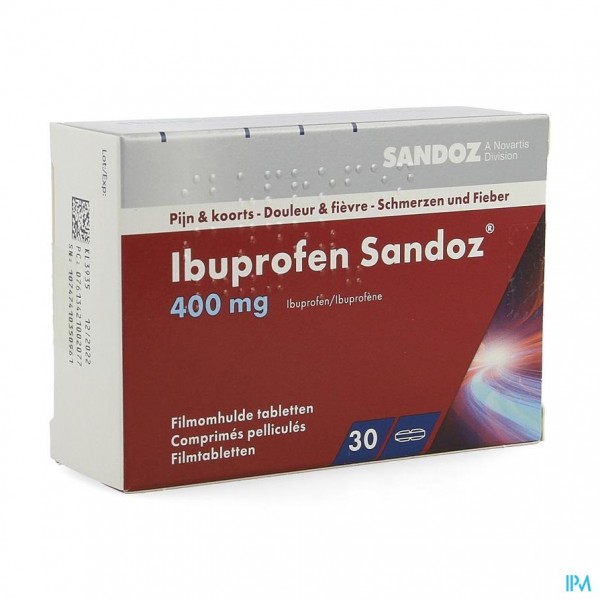 Ibuprofen Sandoz 400mg Comp Pell 30x400mg